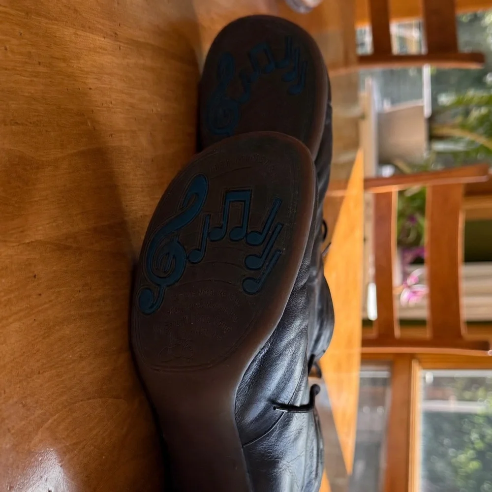 John Fluevog Black Lace-Up Boots - Picture 3 of 3